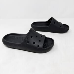 [Crocs] Black Classic Slide Sandals Slip On Waterproof Youth Size 3 Unisex